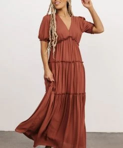 BB Custom Dresses Santorini Maxi Dress | Rosy Brown