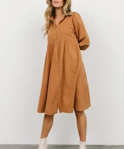 POL Shop All Sari Babydoll Dress | Camel