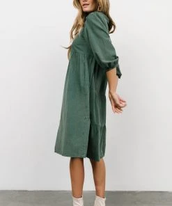 POL Dresses Sari Babydoll Dress | Green
