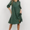 POL Dresses Sari Babydoll Dress | Green