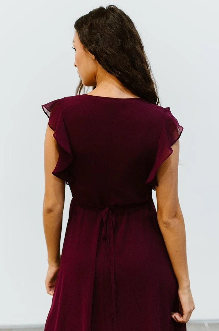 Soi Saya Wrap Maxi Dress | Burgundy Dresses Soi Saya Wrap Maxi Dress | Burgundy Dresses