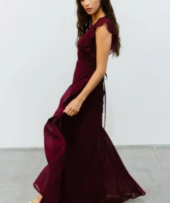Soi Saya Wrap Maxi Dress | Burgundy Dresses 6 Soi Saya Wrap Maxi Dress | Burgundy Dresses