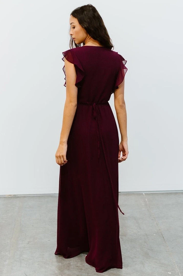 Soi Saya Wrap Maxi Dress | Burgundy Dresses Soi Saya Wrap Maxi Dress | Burgundy Dresses