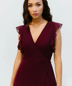 Soi Saya Wrap Maxi Dress | Burgundy Dresses 7 Soi Saya Wrap Maxi Dress | Burgundy Dresses