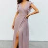 Soi Dresses Saya Wrap Maxi Dress | Dusty Lilac