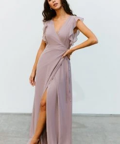 Soi Dresses Saya Wrap Maxi Dress | Dusty Lilac