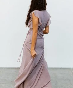 Soi Dresses Saya Wrap Maxi Dress | Dusty Lilac