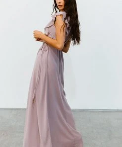 Soi Dresses Saya Wrap Maxi Dress | Dusty Lilac