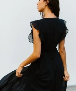 Soi Dresses Saya Wrap Maxi Dress | Navy