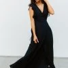 Soi Dresses Saya Wrap Maxi Dress | Navy