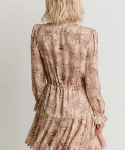 AK Dresses Saylor Ruffle Mini Dress | Beige Print 13 AK Dresses Saylor Ruffle Mini Dress | Beige Print