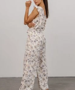 Shay Jumpsuit | Cream + Multi Floral Extended Sizing