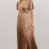 RR Shiloh Satin Maxi Dress | Taupe