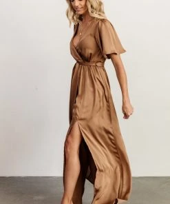 BB Custom Dresses Sicily Satin Maxi Dress | Mocha 11 BB Custom Dresses Sicily Satin Maxi Dress | Mocha