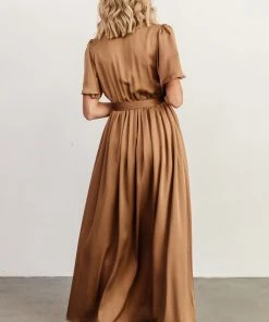 BB Custom Dresses Sicily Satin Maxi Dress | Mocha 9 BB Custom Dresses Sicily Satin Maxi Dress | Mocha