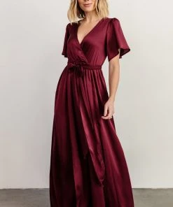 BB Custom Sicily Satin Maxi Dress | Mulberry