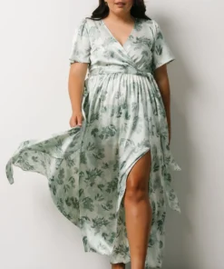 BB Custom Sicily Satin Maxi Dress | Sage Floral Dresses 13 BB Custom Sicily Satin Maxi Dress | Sage Floral Dresses