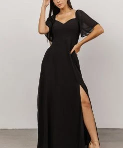 BB Custom Dresses Sierra Sweetheart Maxi Dress | Black