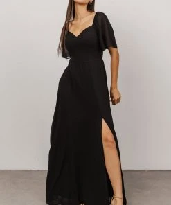 BB Custom Dresses Sierra Sweetheart Maxi Dress | Black