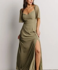 BB Custom Sierra Sweetheart Maxi Dress | Dusty Olive Dresses