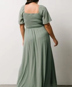 BB Custom Dresses Sierra Sweetheart Maxi Dress | Sage