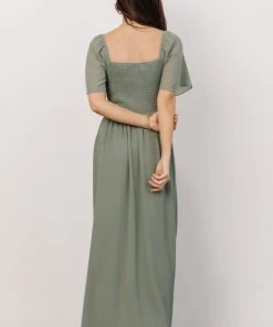 BB Custom Dresses Sierra Sweetheart Maxi Dress | Sage