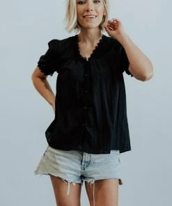 HAY Boho Sloane Button Top | Black