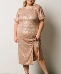 SL Socorro Sequin Midi Dress | Champagne 31 SL Socorro Sequin Midi Dress | Champagne