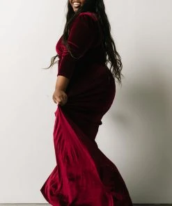 BB Custom Sofia Velvet Maxi Dress | Mulberry 19 BB Custom Sofia Velvet Maxi Dress | Mulberry