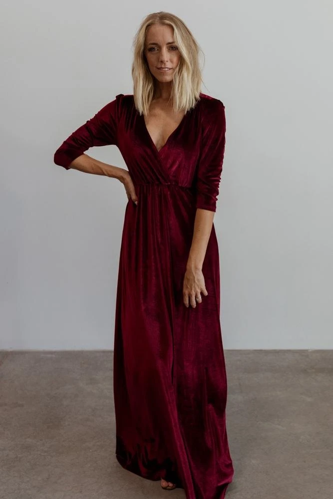 BB Custom Sofia Velvet Maxi Dress | Mulberry 6 BB Custom Sofia Velvet Maxi Dress | Mulberry