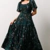BB Custom Southampton Smocked Maxi Dress | Jade Blossom Dresses