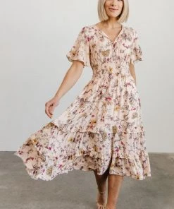 BB Custom Spell Boho Midi Dress | Blush Floral