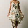 BB Custom Steffi Tulip Wrap Dress | Ivory Floral Dresses