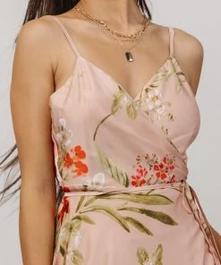 BB Custom Dresses Steffi Tulip Wrap Dress | Pink Multi Floral