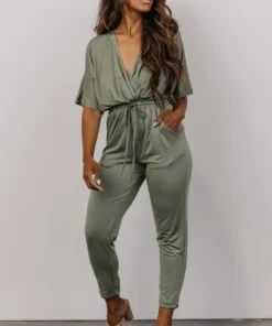 DD Jumpsuits Stevie Ankle Jumpsuit | Dusty Sage