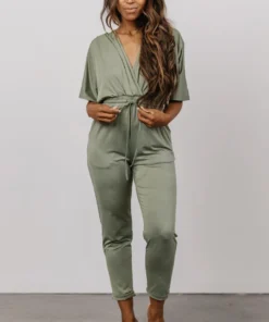 DD Jumpsuits Stevie Ankle Jumpsuit | Dusty Sage