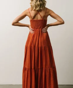 FT Summerlin Lace Top Maxi Dress | Rust 2 FT Summerlin Lace Top Maxi Dress | Rust