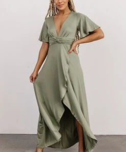 DD Sybil Maxi Dress | Dusty Sage Dresses