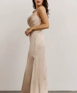 SL Dresses Sydney Satin Gown | Champagne