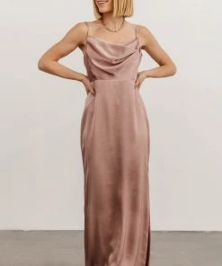 SL Sydney Satin Gown | Dusty Mauve