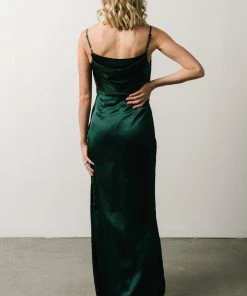 SL Sydney Satin Gown | Emerald