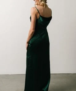 SL Sydney Satin Gown | Emerald