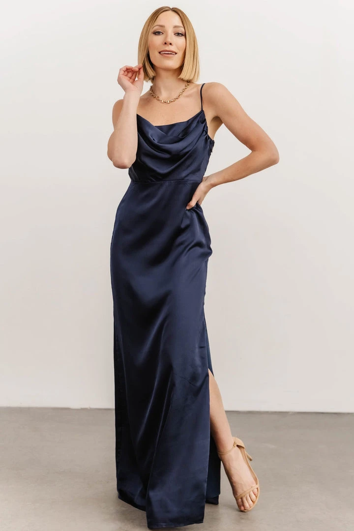 SL Sydney Satin Gown | Navy Dresses SL Sydney Satin Gown | Navy Dresses