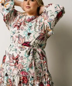 FT Dresses Tally Mini Dress | Off White Multi Print