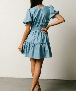 FT Tess Short Dress | Chambray Dresses