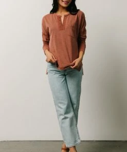 IL Thatcher Long Sleeve Top | Clay Boho