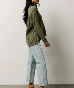 IL Boho Thatcher Long Sleeve Top | Olive 11 IL Boho Thatcher Long Sleeve Top | Olive