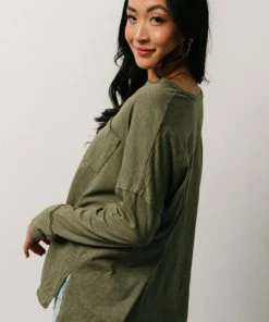 IL Boho Thatcher Long Sleeve Top | Olive 16 IL Boho Thatcher Long Sleeve Top | Olive
