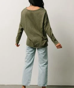 IL Boho Thatcher Long Sleeve Top | Olive 12 IL Boho Thatcher Long Sleeve Top | Olive
