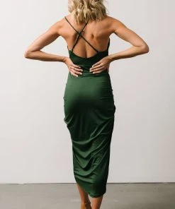 DD Tia Midi Dress | Green 9 DD Tia Midi Dress | Green